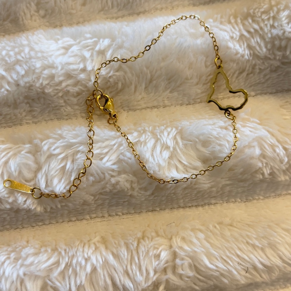 Elegant 18Kt Gold Plated African 'Mapu' Bracelet